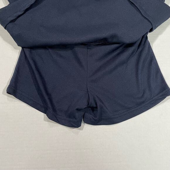Eddie Bauer Girls Uniform Scooter Skort Skirt Size 6 Blue Adjustable Waist - Picture 3 of 8